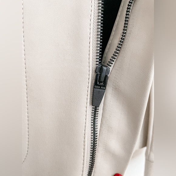 Zara Man Tan Faux Leather Jacket - Picture 4 of 10